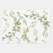 Ensemble de 3 feuilles plates de papier d'emballag (Devant 3)