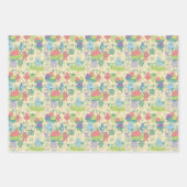 Ensemble de 3 feuilles plates de papier d'emballag (Devant)