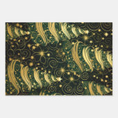 Ensemble de 3 feuilles plates de papier d'emballag (Devant)