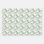 Ensemble de 3 feuilles plates de papier d'emballag (Devant 3)