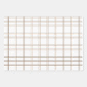 Ensemble de 3 feuilles plates de papier d'emballag (Devant 2)