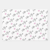 Ensemble de 3 feuilles plates de papier d'emballag (Devant)