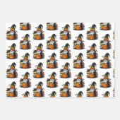 Ensemble de 3 feuilles plates de papier d'emballag (Devant)