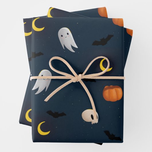 Ensemble de 3 feuilles plates de papier d'emballag (En situation)