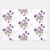 Ensemble de 3 feuilles plates de papier d'emballag (Devant 3)