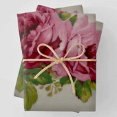 Ensemble de 3 feuilles plates de papier d'emballag