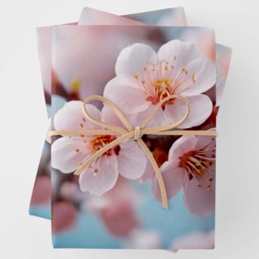 Ensemble de 3 feuilles plates de papier d'emballag