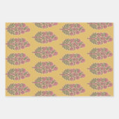 Ensemble de 3 feuilles plates de papier d'emballag (Devant 3)
