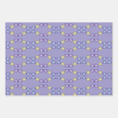 Ensemble de 3 feuilles plates de papier d'emballag (Devant 3)