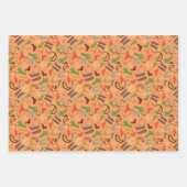 Ensemble de 3 feuilles plates de papier d'emballag (Devant 2)