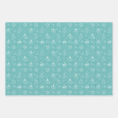 Ensemble de 3 feuilles plates de papier d'emballag (Devant 2)