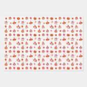 Ensemble de 3 feuilles plates de papier d'emballag (Devant)