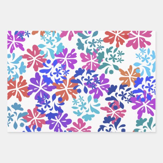 Ensemble de 3 feuilles plates de papier d'emballag (Devant)