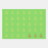 Ensemble de 3 feuilles plates de papier d'emballag (Devant 3)