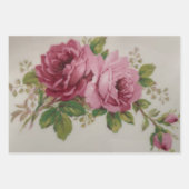 Ensemble de 3 feuilles plates de papier d'emballag (Devant)