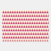Ensemble de 3 feuilles plates de papier d'emballag (Devant 3)
