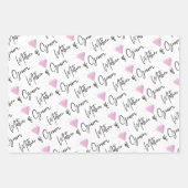 Ensemble de 3 feuilles plates de papier d'emballag (Devant)