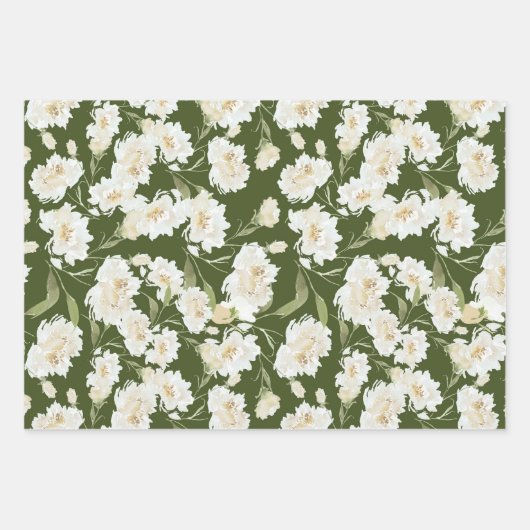 Ensemble de 3 feuilles plates de papier d'emballag (Devant)