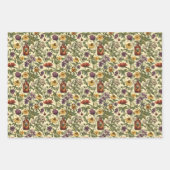 Ensemble de 3 feuilles plates de papier d'emballag (Devant 3)