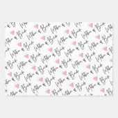 Ensemble de 3 feuilles plates de papier d'emballag (Devant)