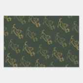Ensemble de 3 feuilles plates pour emballage cadea (Devant 2)