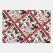 Ensemble de 3 feuilles plates pour emballage cadea (Devant 3)