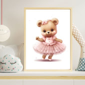 Ensemble De 3 Mignons Ours Ballerina Girls Nursery