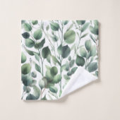 Ensemble de 3 serviettes avec impression de feuill (Gant de toilette)