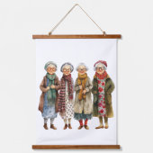 Ensemble de 3 tapisseries murales à dessus en bois (Recto 2)