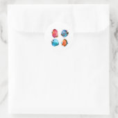 Ensemble de 4 autocollants de discus vibrants - Fr (Sac)