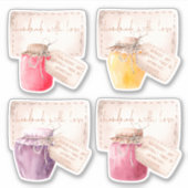 Ensemble de 4 Étiquettes pour jambons maison (Devant)