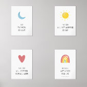 ensemble de 4 impressions de versets bibliques pou (Recto)