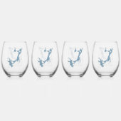 Ensemble de 4 verres à vin sans pied (Dos)