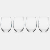 Ensemble de 4 verres à vin sans pied (Gauche)
