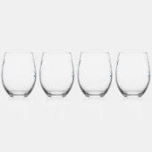 Ensemble de 4 verres à vin sans pied (Droite)
