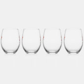 Ensemble de 4 verres à vin sans pied en Drinkware (Droite)