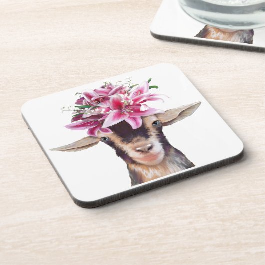 Ensemble de 6 Dessous de verre à dos de liège Lill (Côté gauche)