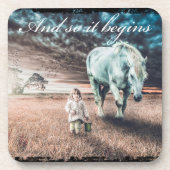 Ensemble de 6 Dessous de verre avec Cheval (Devant)