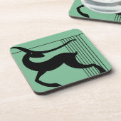 Ensemble de 6 dessous de verre de cerfs communs (Côté gauche)