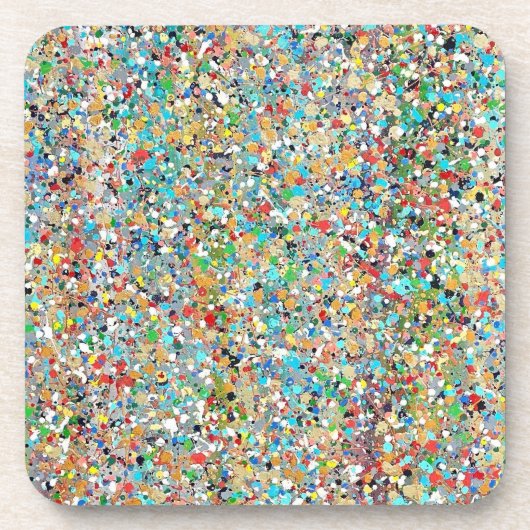 Ensemble de 6 Dessous de verre de Confetti (Devant)