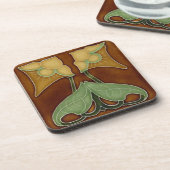 Ensemble de 6 dessous de verre de Nouveau d'art (Côté gauche)