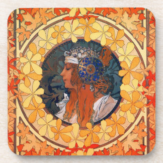 Ensemble de 6 dessous de verre de Nouveau d'art