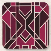 Ensemble de 6 dessous de verre de style Art déco (Devant)