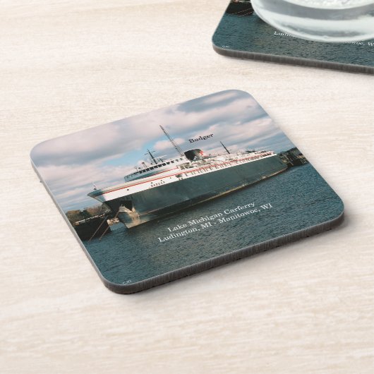 Ensemble de 6 dessous de verre en plastique dur (Côté gauche)