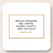 Ensemble de 6 dessous de verre en plastique dur av (Devant)