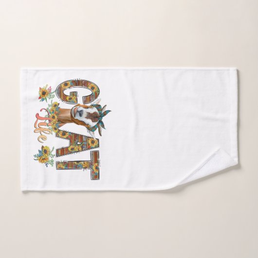 Ensemble de bain de chèvre (Serviette à main)