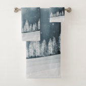 Ensemble de bain de serviettes de bain de Noël et  (En situation)