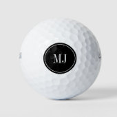 Ensemble de balle de golf monogramme personnalisé (Devant)