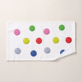 Ensemble de balles colorées (Serviette à main)