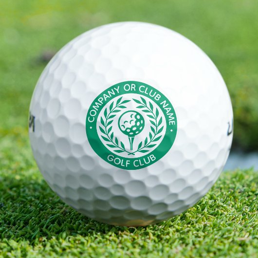 Ensemble de balles de golf classiques avec nom de 